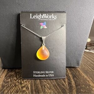 LeightWorks Wearable Fine Art Sterling Silver Necklace N12 B20